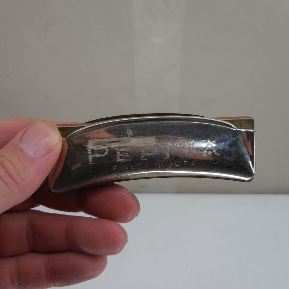 Vintage Pepita Harmonica US Zone Germany Finest Quality Tremolo Harmonica